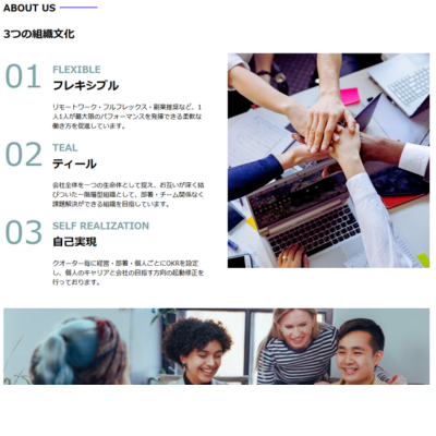 IT系企業のコーポレートサイト 4 aboutus